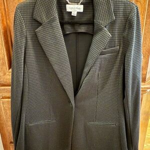 Calvin Klein Black and Gray  Blazer